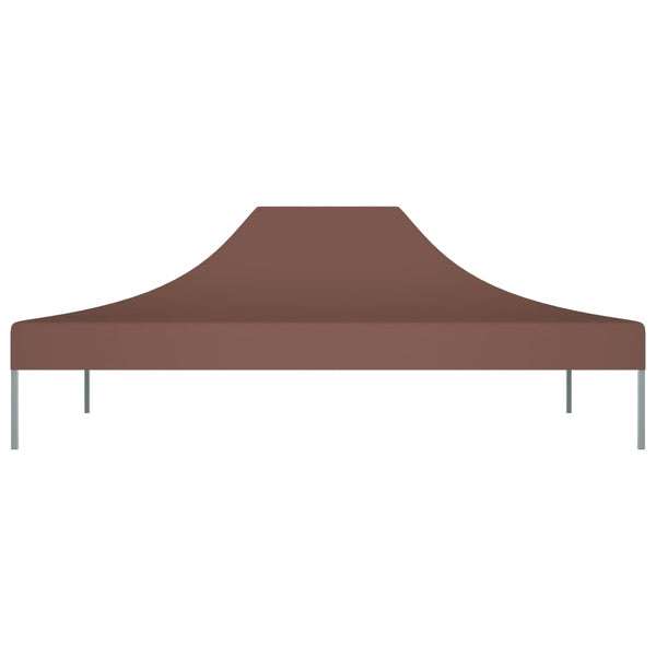 Partyzelt-Dach 4,5x3 m Braun 270 g/m²