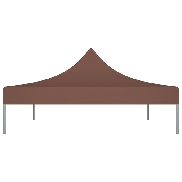 Partyzelt-Dach 4,5x3 m Braun 270 g/m²