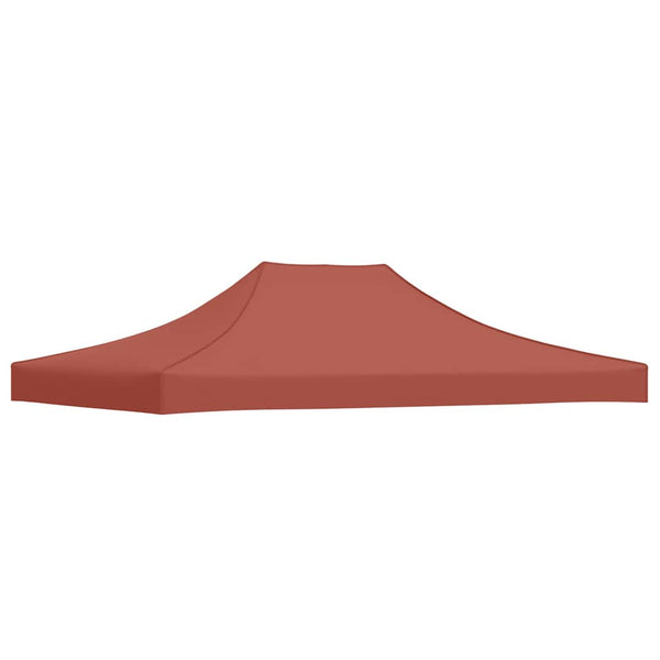 Partyzelt-Dach 4,5x3 m Terrakotta-Rot 270 g/m²