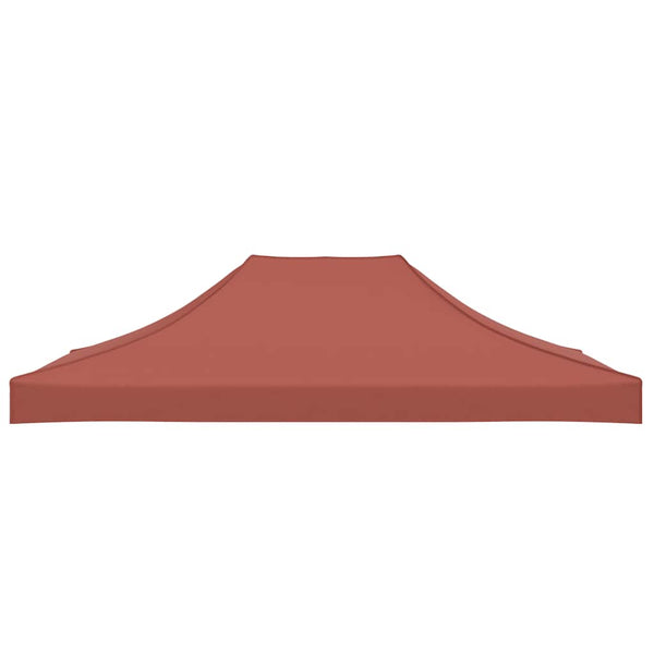 Partyzelt-Dach 4,5x3 m Terrakotta-Rot 270 g/m²