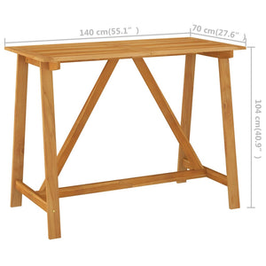 5-tlg. Gartenbar-Set Massivholz Akazie