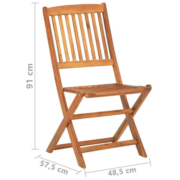 4-tlg. Bistro-Set Massivholz Akazie