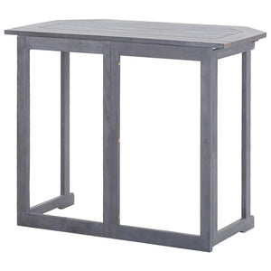 2-tlg. Bistro-Set Massivholz Akazie Grau