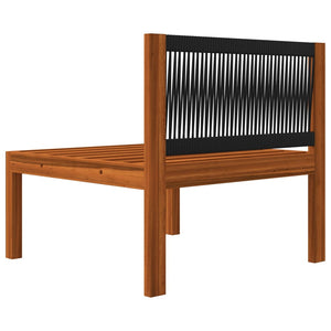8-teiliges Garten-Lounge-Set mit Kissen Creme 63 x 63 cm