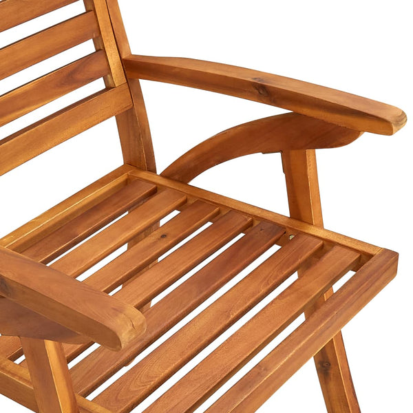 7-teiliges Garten-Ess-Set 150 x 90 cm Massivholz Akazie