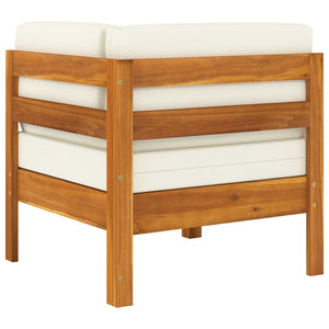 5-tlg. Garten-Lounge-Set mit Kissen 100x60 cm Akazienholz