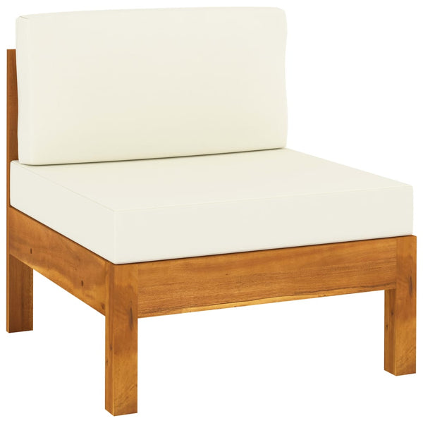 5-tlg. Garten-Lounge-Set mit Kissen 100x60 cm Akazienholz