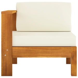 5-tlg. Garten-Lounge-Set mit Kissen 100x60 cm Akazienholz