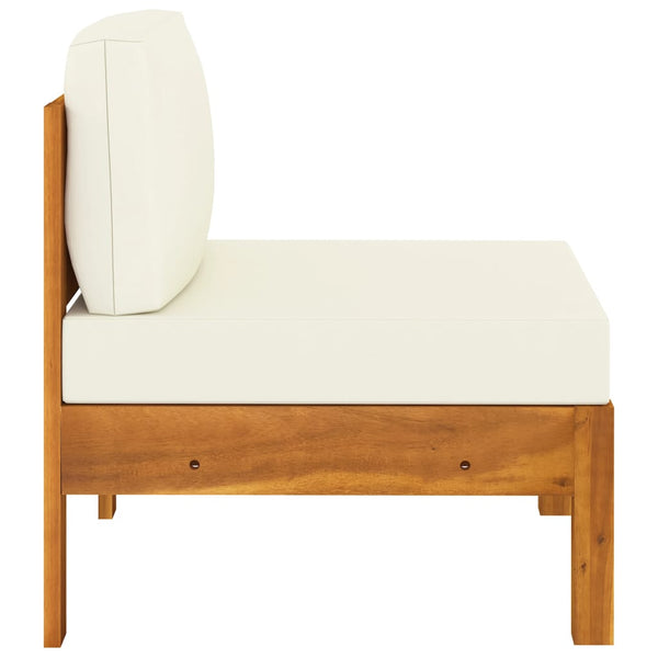 5-tlg. Garten-Lounge-Set mit Kissen 100x60 cm Akazienholz