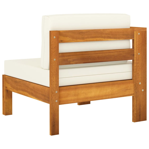 6-tlg. Garten-Lounge-Set mit Kissen 100x60 cm Akazienholz