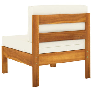 6-tlg. Garten-Lounge-Set mit Kissen 100x60 cm Akazienholz
