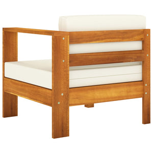 6-tlg. Garten-Lounge-Set mit Kissen 100x60 cm Akazienholz