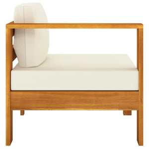 6-tlg. Garten-Lounge-Set mit Kissen 100x60 cm Akazienholz