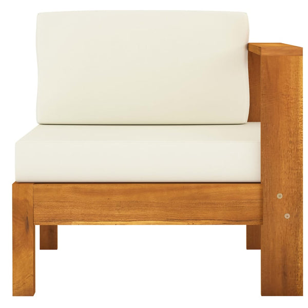 6-tlg. Garten-Lounge-Set mit Kissen 100x60 cm Akazienholz