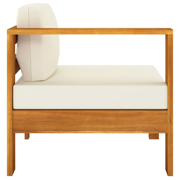 7-teiliges Garten-Lounge-Set mit Kissen 100 x 60 cm Akazienholz