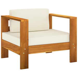 vidaXL Salon de jardin 8 pièces avec coussins 100 x 60 cm Bois d'acacia