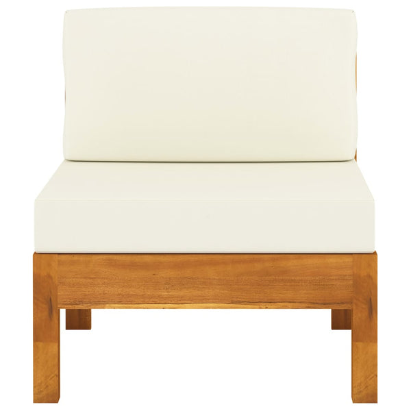 vidaXL Salon de jardin 8 pièces avec coussins 100 x 60 cm Bois d'acacia