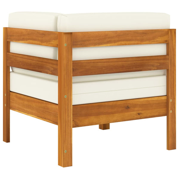 9-teiliges Garten-Lounge-Set mit Kissen 100 x 60 cm Akazienholz