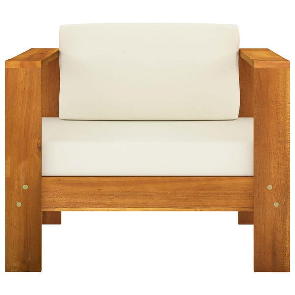 10-tlg. Garten-Lounge-Set mit Kissen 100x60 cm Akazienholz