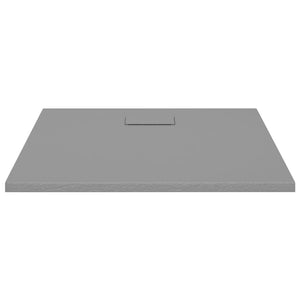 vidaXL Receveur de douche SMC gris 90x80 cm