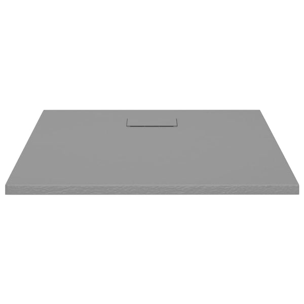 vidaXL Receveur de douche SMC gris 90x80 cm