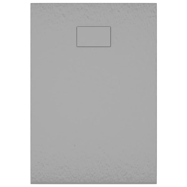 vidaXL Receveur de douche SMC gris 100x70 cm