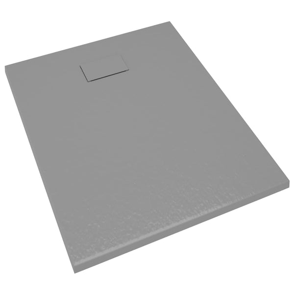 vidaXL Receveur de douche SMC Gris 100x80 cm