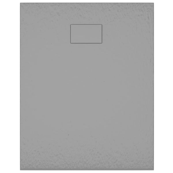 vidaXL Receveur de douche SMC Gris 100x80 cm
