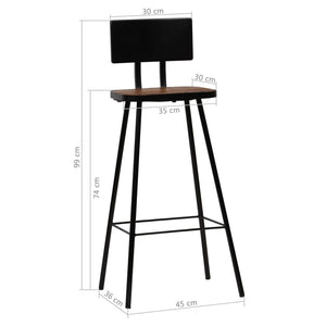 3-tlg. Bar-Set Schwarz