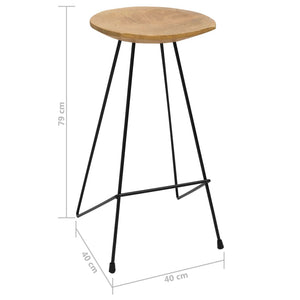3-tlg. Bar-Set Schwarz