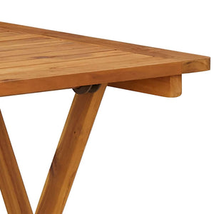 vidaXL Ensemble repas de jardin pliable 3 pcs Bois d'acacia massif