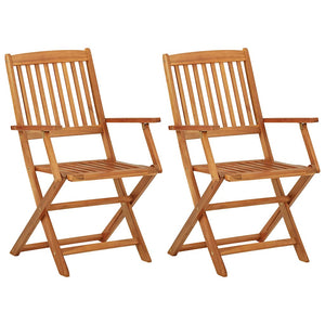 vidaXL Ensemble repas de jardin pliable 3 pcs Bois d'acacia massif