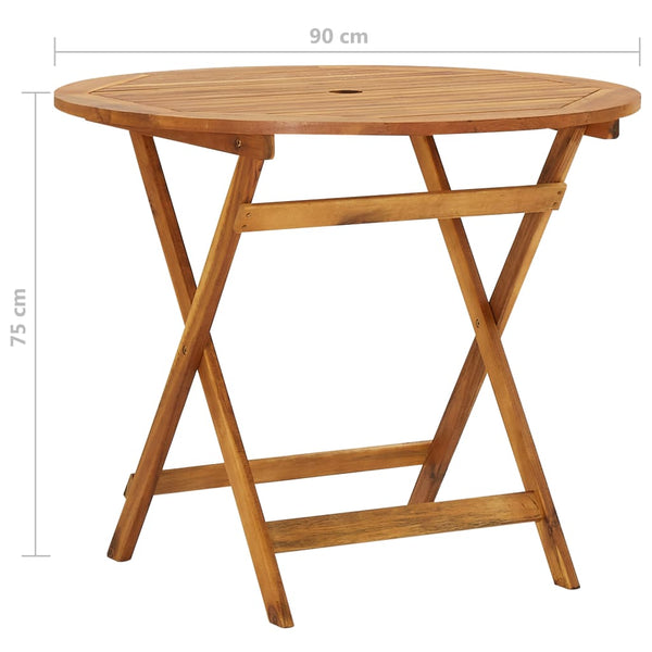 5-tlg. Garten-Essgruppe Klappbar Massivholz Akazie