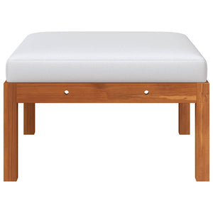 3-tlg. Garten-Lounge-Set mit Kissen Holz Akazie & Seil