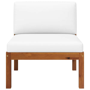 2-teiliges Garten-Lounge-Set mit Kissen Holz Akazie & Seil