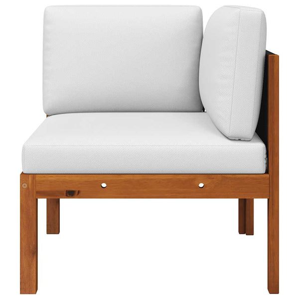Garten-Ecksofa mit Kissen Holz Akazie & Seil
