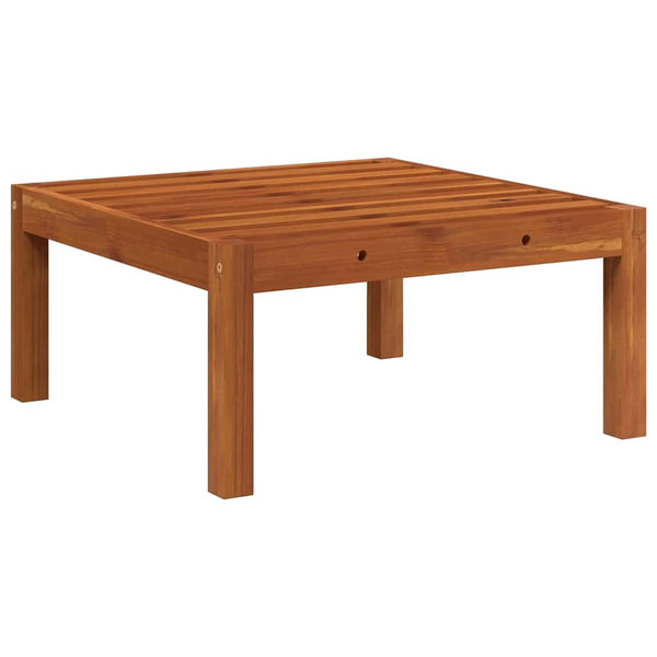 Garten-Fußhocker mit Auflage Akazie Massivholz