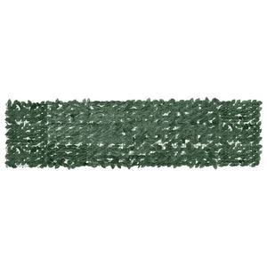 Balkon-Sichtschutz mit Dunkelgrünen Blättern 300x75 cm
