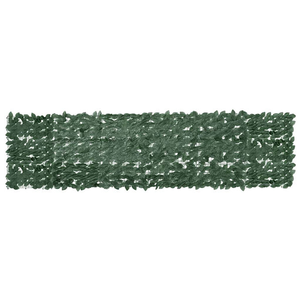 Balkon-Sichtschutz mit Dunkelgrünen Blättern 300x75 cm