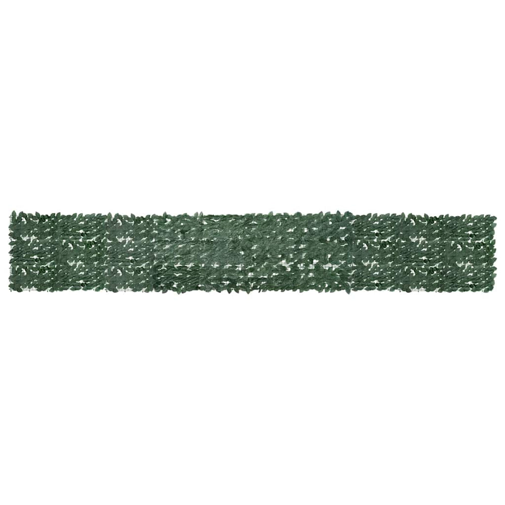 Balkon-Sichtschutz mit Dunkelgrünen Blättern 500x75 cm