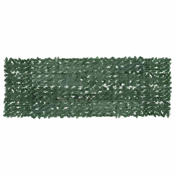 Balkon-Sichtschutz mit Dunkelgrünen Blättern 300x100 cm