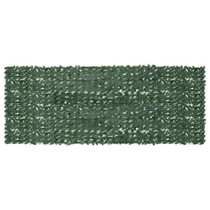 Balkon-Sichtschutz mit Dunkelgrünen Blättern 400x150 cm