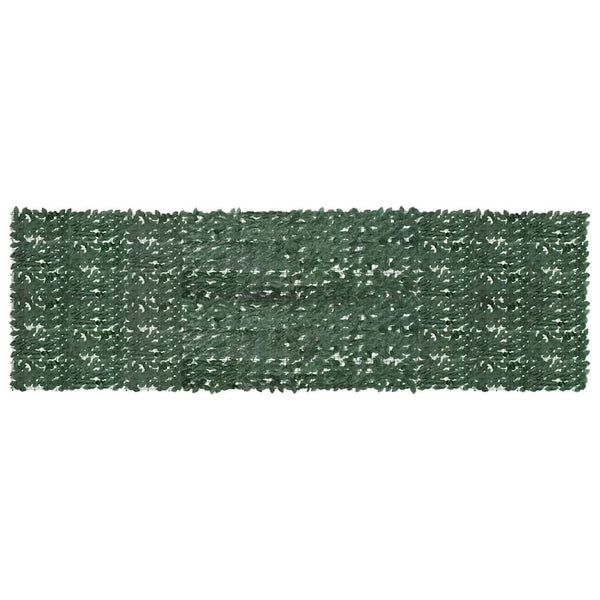 Balkon-Sichtschutz mit Dunkelgrünen Blättern 500x150 cm