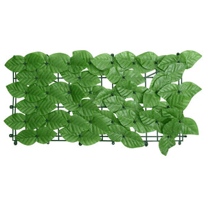 Balkon-Sichtschutz mit Grünen Blättern 400x100 cm
