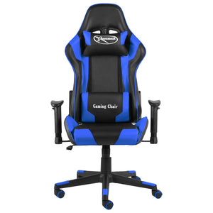 Gaming-Stuhl Drehbar Blau PVC