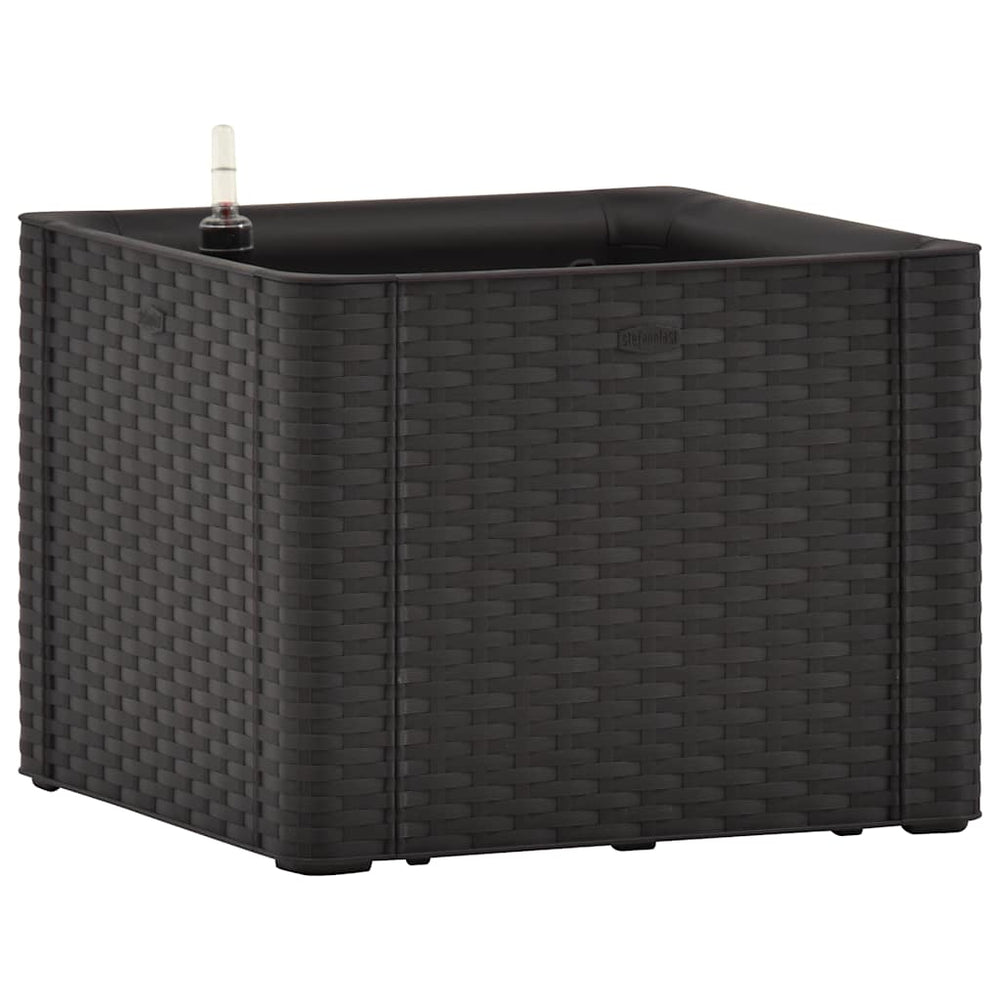 vidaXL Garden Raised Bed Self-Watering System Anthracite 43x43x33 cm
