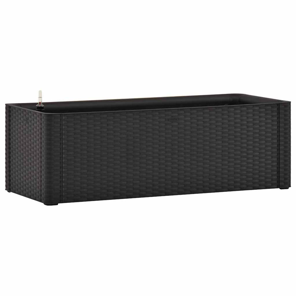 vidaXL Garden Raised Bed Self-Watering System Anthracite 100x43x33 cm
