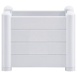 Garten-Hochbeet PP Weiß 43x43x35 cm