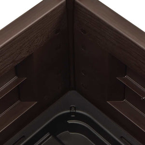 Garten-Hochbeet PP Mokka 43x43x35 cm