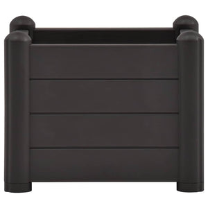 Garten-Hochbeet PP Anthrazit 43x43x35 cm